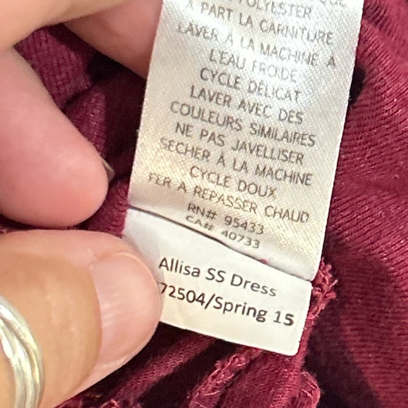 Toad&Co Raspberry‎ Short Sleeve Dress - Picture 4 of 7